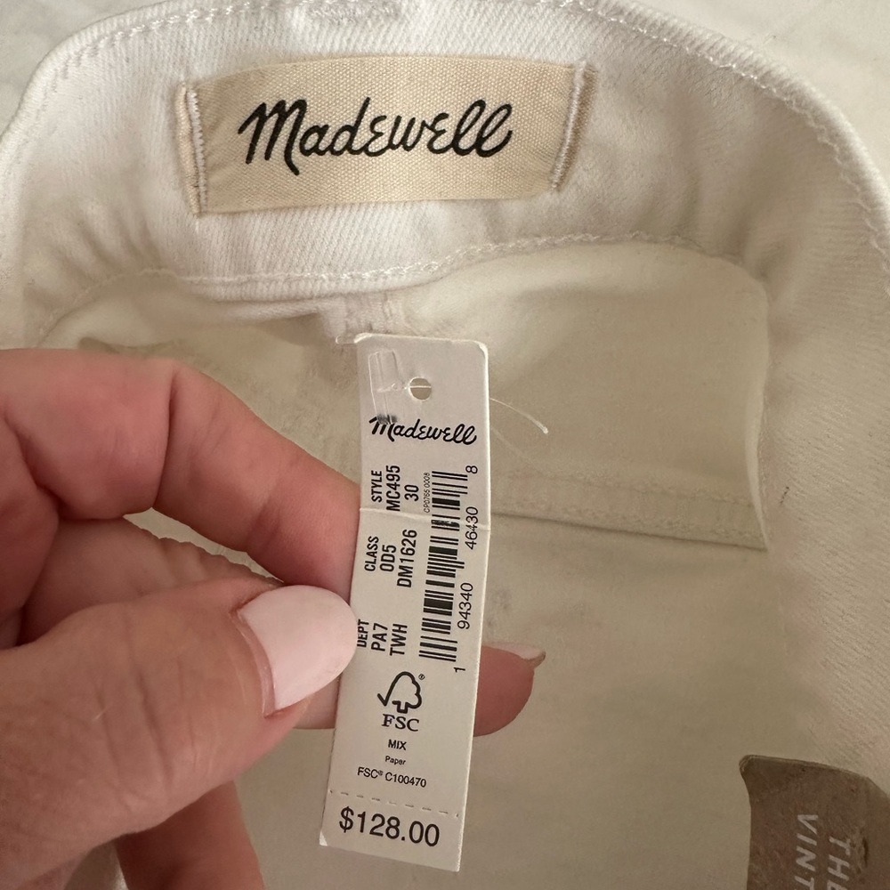Madewell White Jeans
